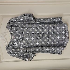 Top - Black/White Print